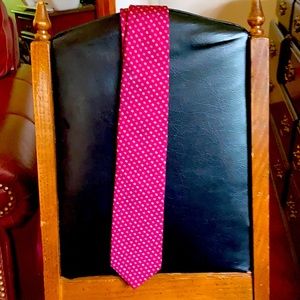 Brooks brothers maroonish red tie with white and light blue circles